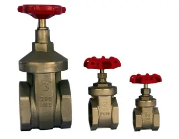 Lift Station Piping Components Flo Pro&reg; FPGV125 1 1/4" Brass Gate Valve