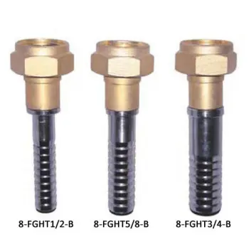 SuperKlean® 8-FGHT5/8-B Swivel Hose Adapter, Brass and Stainless Steel
