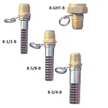 SuperKlean® 8-1/2-B Swivel Hose Adapter, Brass and Stainless Steel