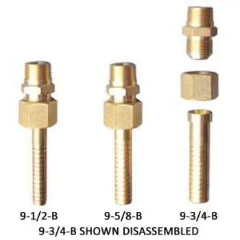 SuperKlean® 9-5/8-B 3-Piece Mixer Adapter, Brass
