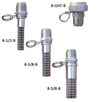 SuperKlean® 8-5/8-S Swivel Hose Adapter, Stainless Steel