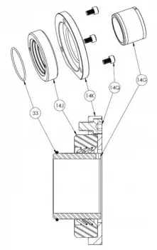q-pumps-ql-triple-lip-seal-assembly-drawing